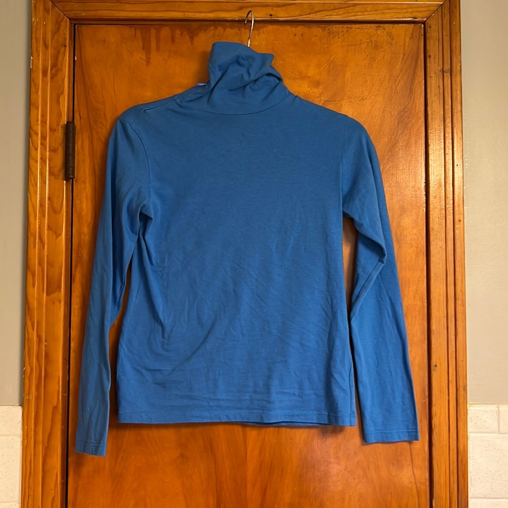 Blue cotton turtleneck by N. 6 Store size small